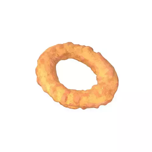 Fried Onion Ring v1 001 Low-poly 3D model