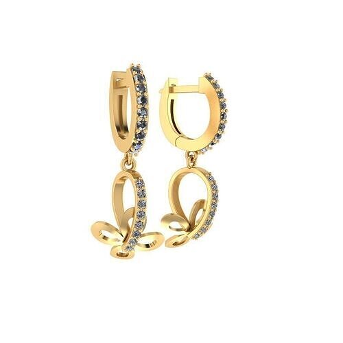 Flower Earrings 3D print model