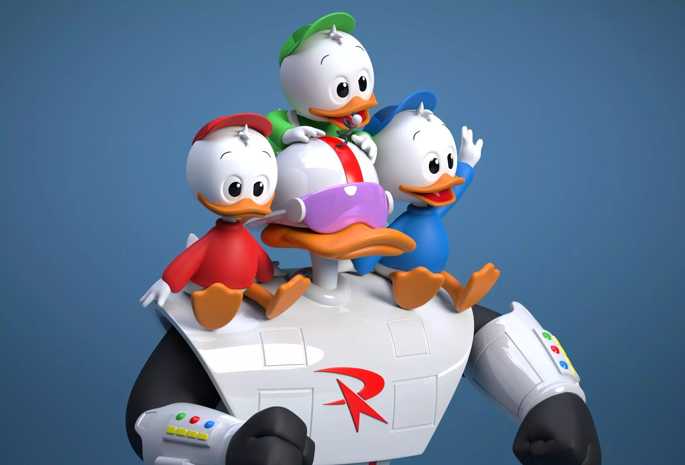 roboduck and friends 3D print model_0