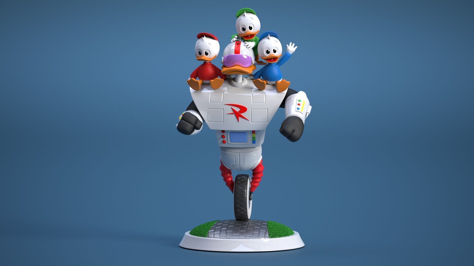 roboduck and friends 3D print model_11