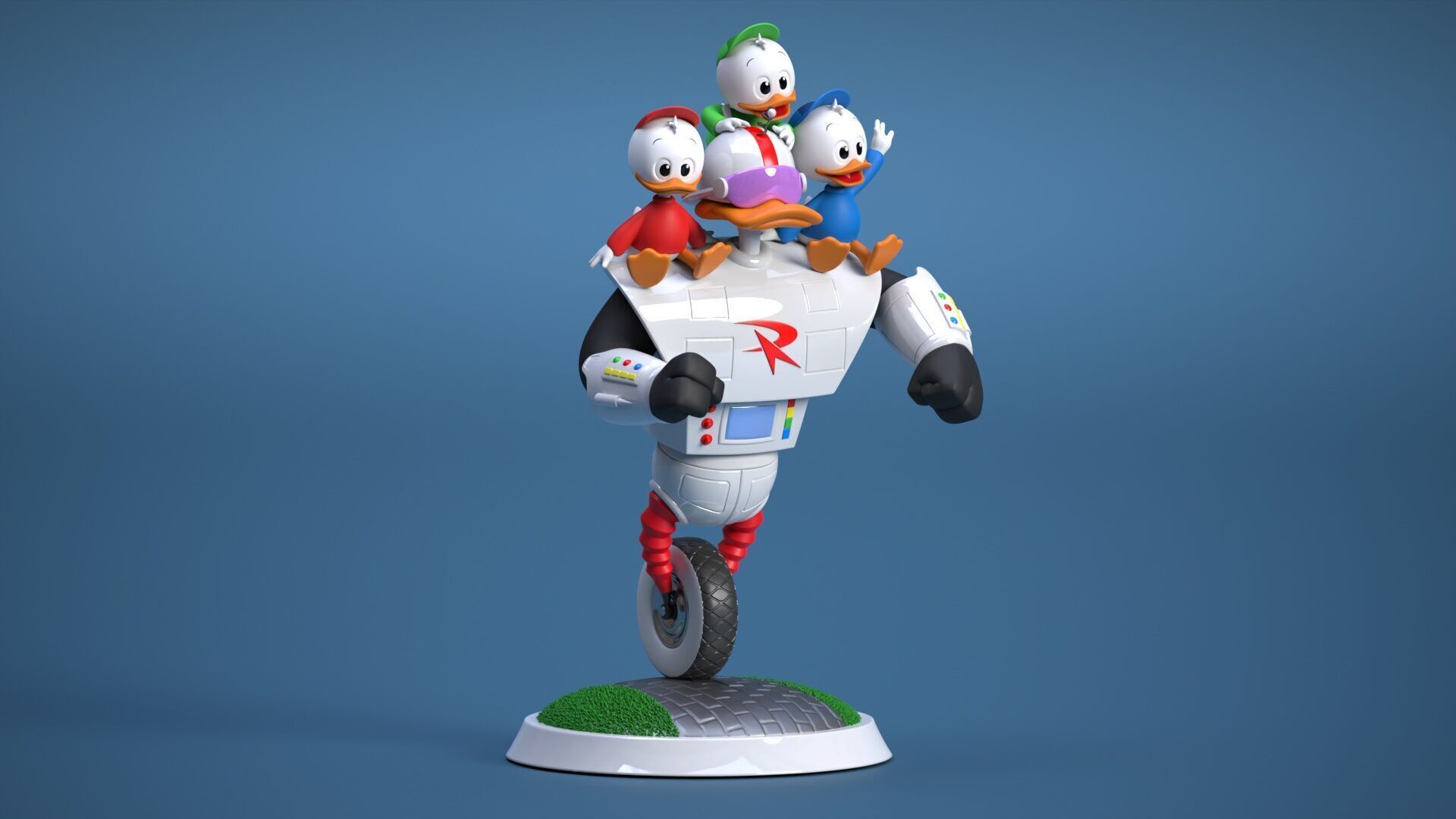 roboduck and friends 3D print model_2
