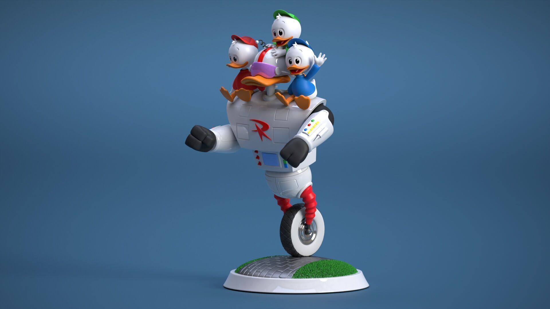 roboduck and friends 3D print model_10