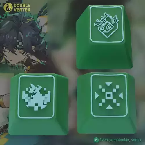 Genshin Impact Kinich Keycaps - OEM Profile