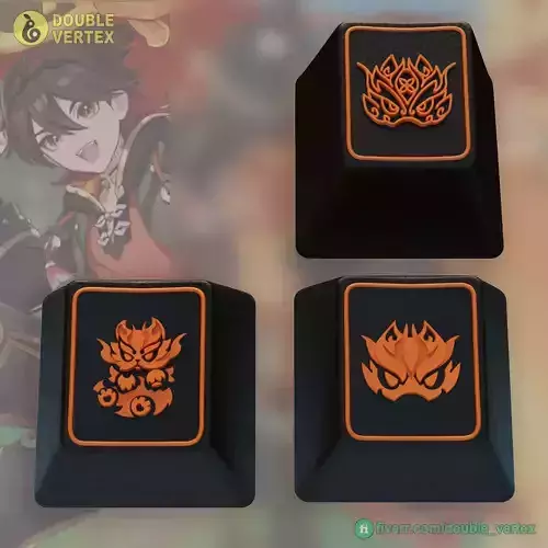 Genshin Impact Gaming Keycaps - OEM Profile
