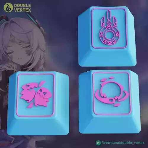 Genshin Impact Citlali Keycaps - OEM Profile 3D print model