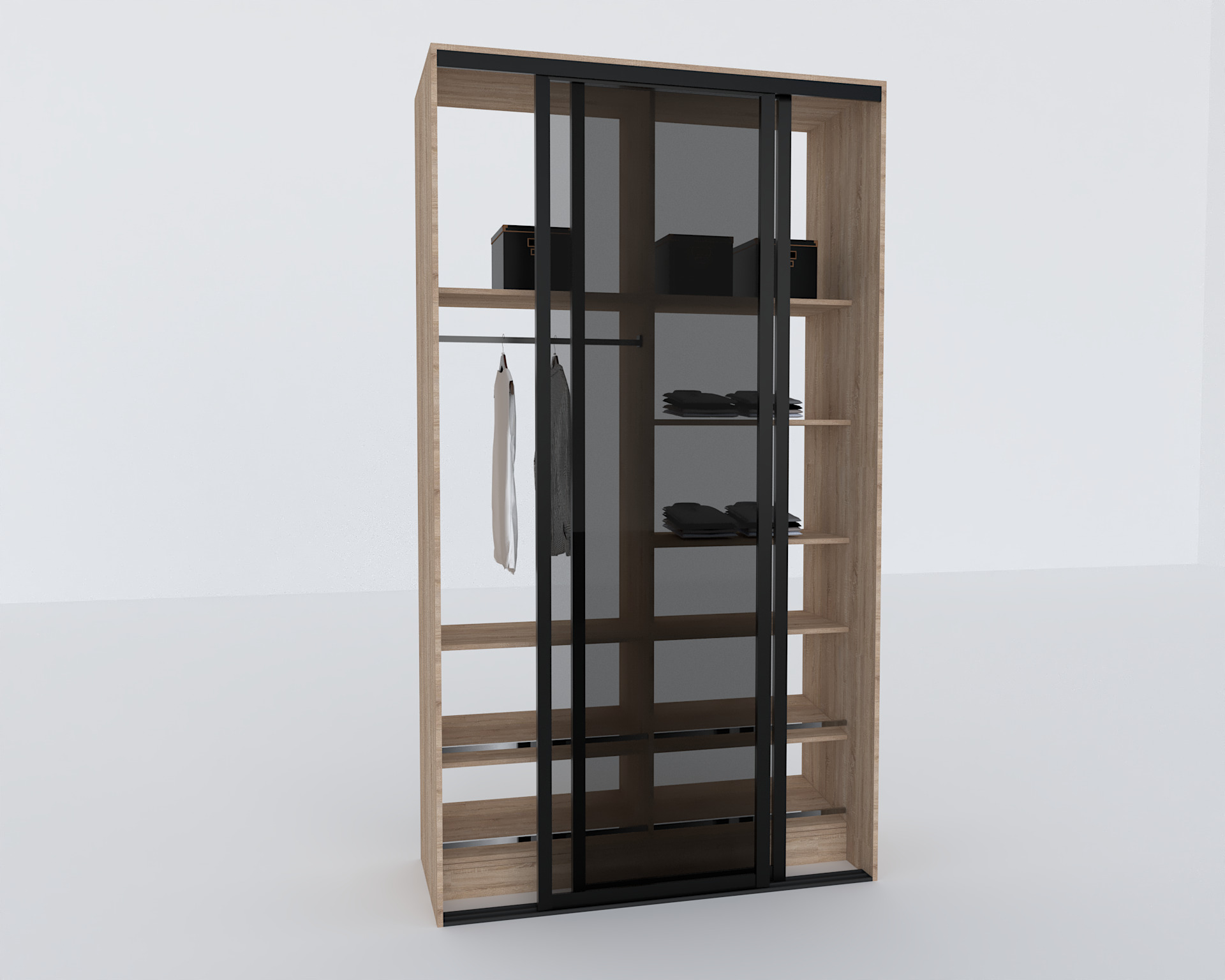 Elite Closets Line - Model 02 Low-poly 3D model_1