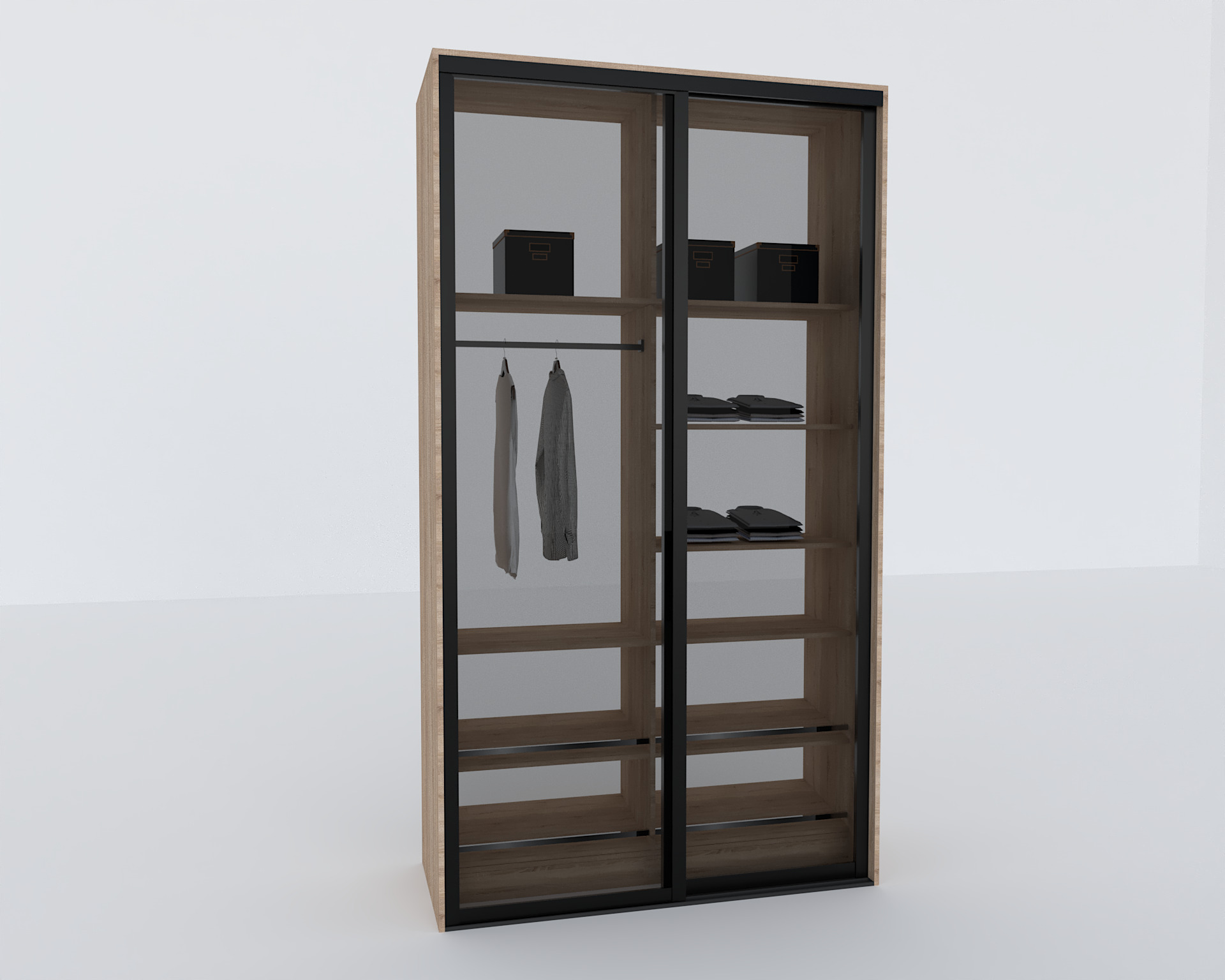 Elite Closets Line - Model 02 Low-poly 3D model_3