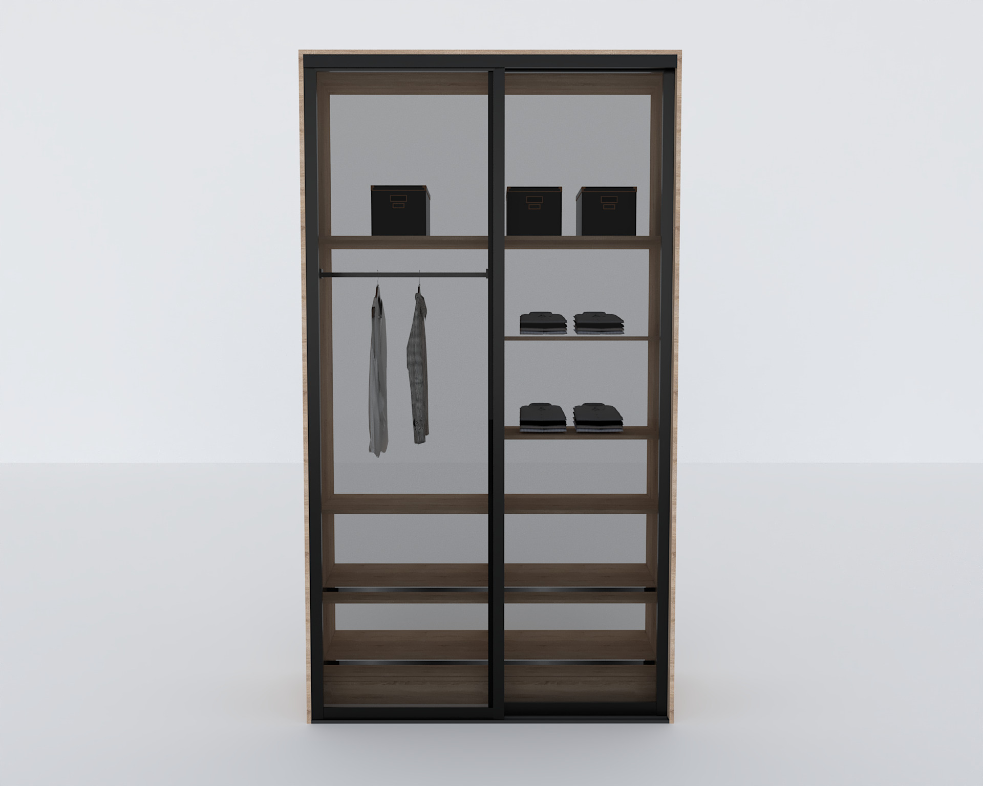 Elite Closets Line - Model 02 Low-poly 3D model_5