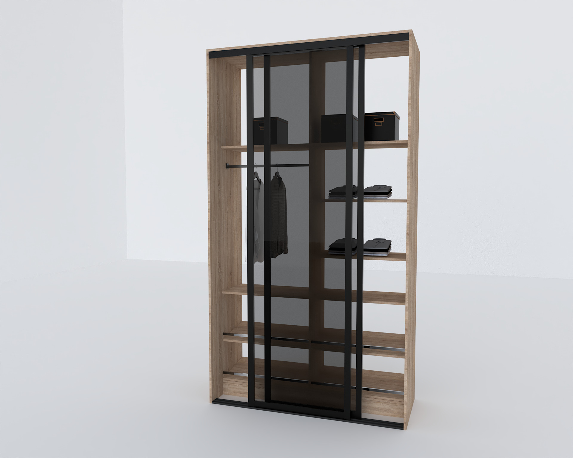 Elite Closets Line - Model 02 Low-poly 3D model_2
