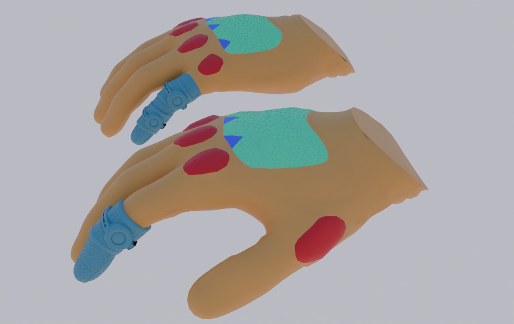 Sci Fi VR Hand Low-poly 3D model_2