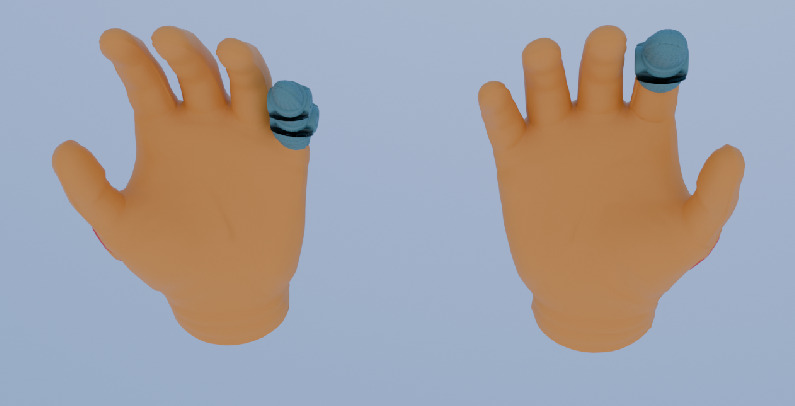 Sci Fi VR Hand Low-poly 3D model_1