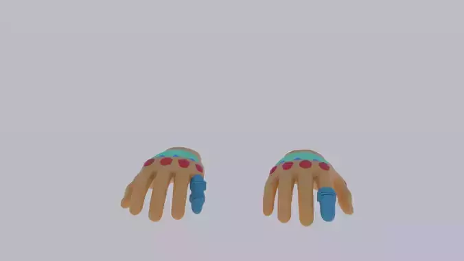 Sci Fi VR Hand Low-poly 3D model