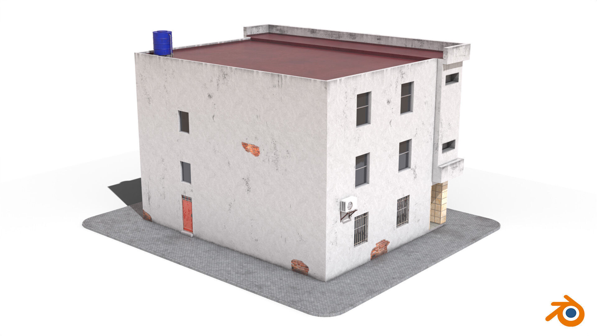 Building Venus Low-poly 3D model_9