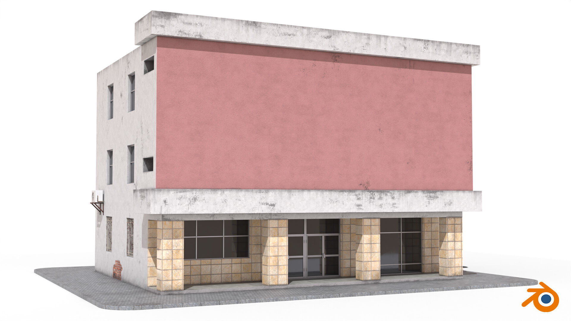 Building Venus Low-poly 3D model_7