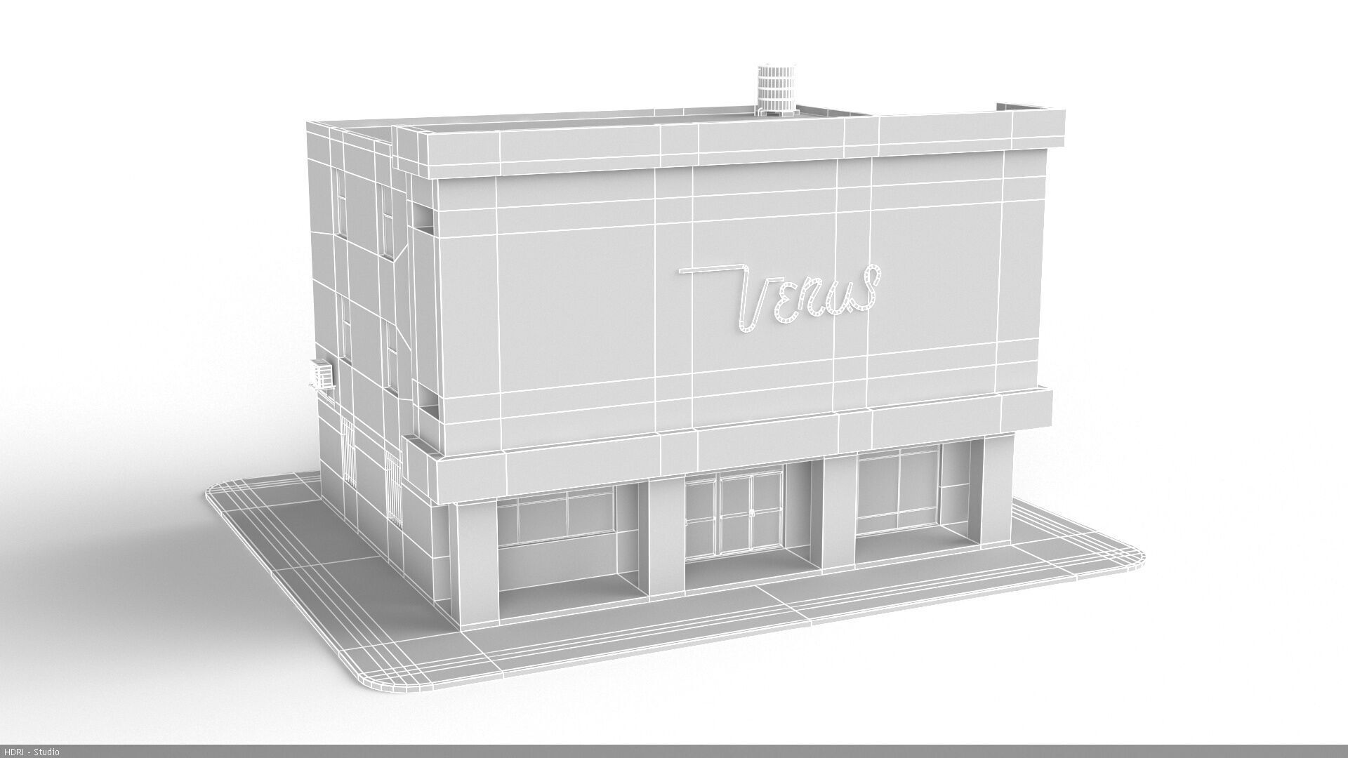 Building Venus Low-poly 3D model_15