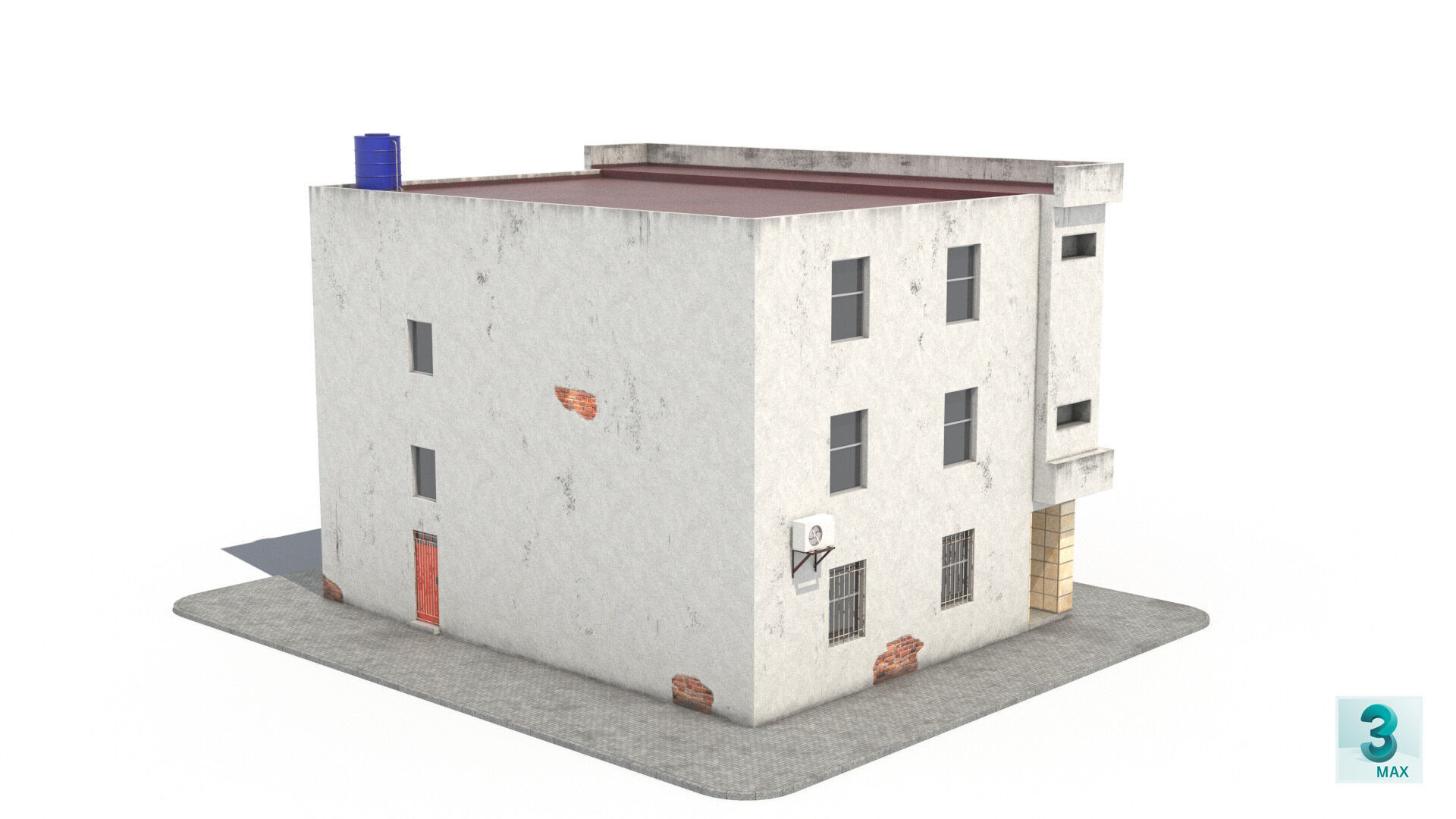 Building Venus Low-poly 3D model_4