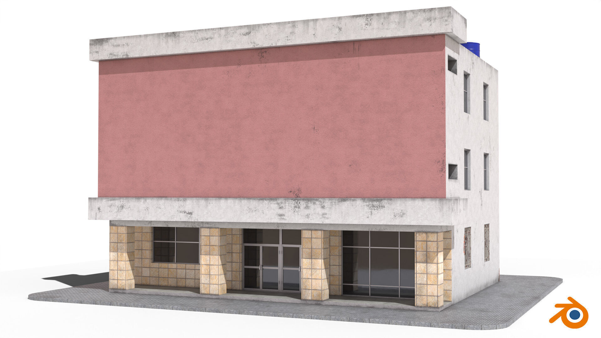 Building Venus Low-poly 3D model_8