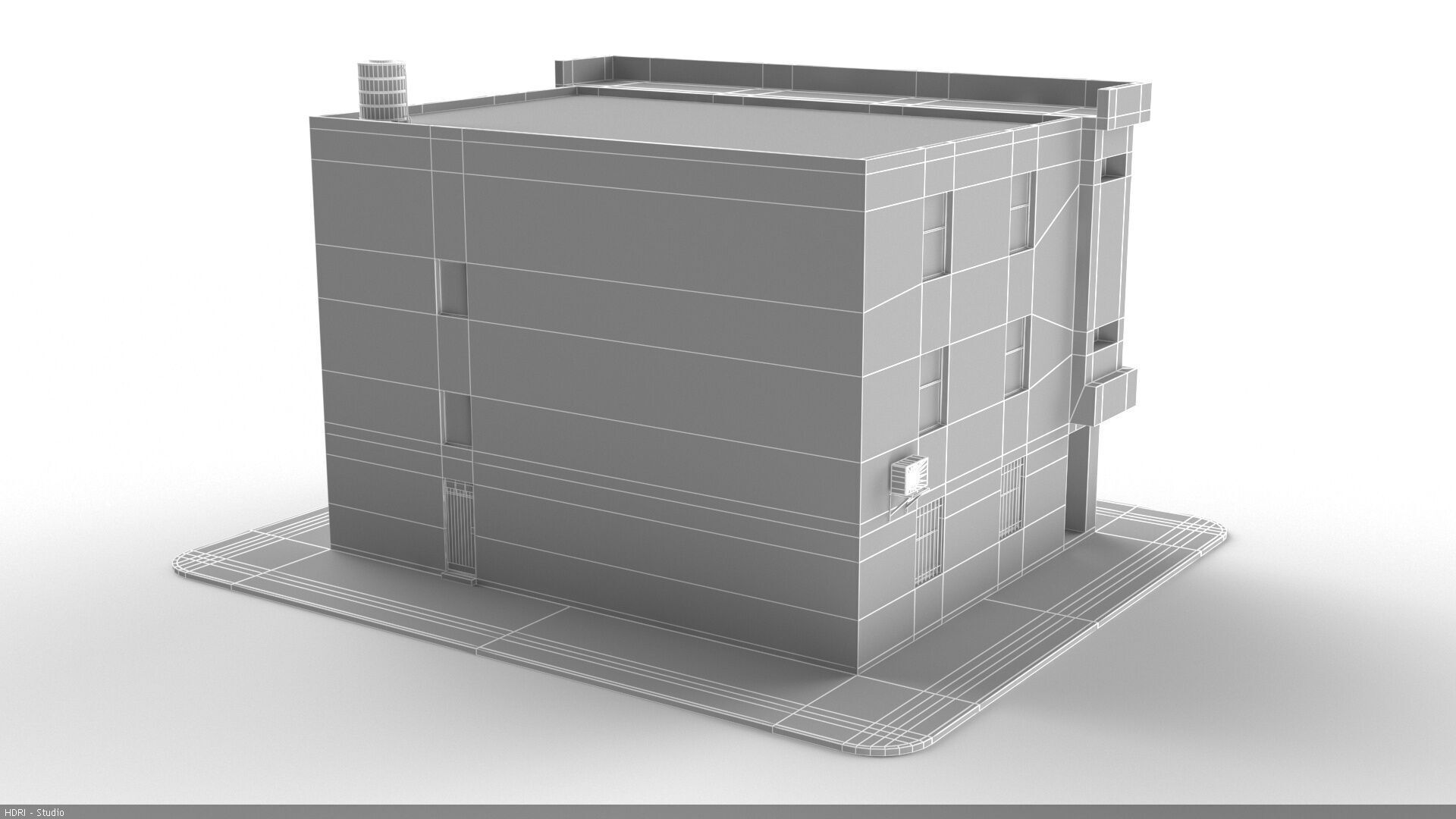 Building Venus Low-poly 3D model_14