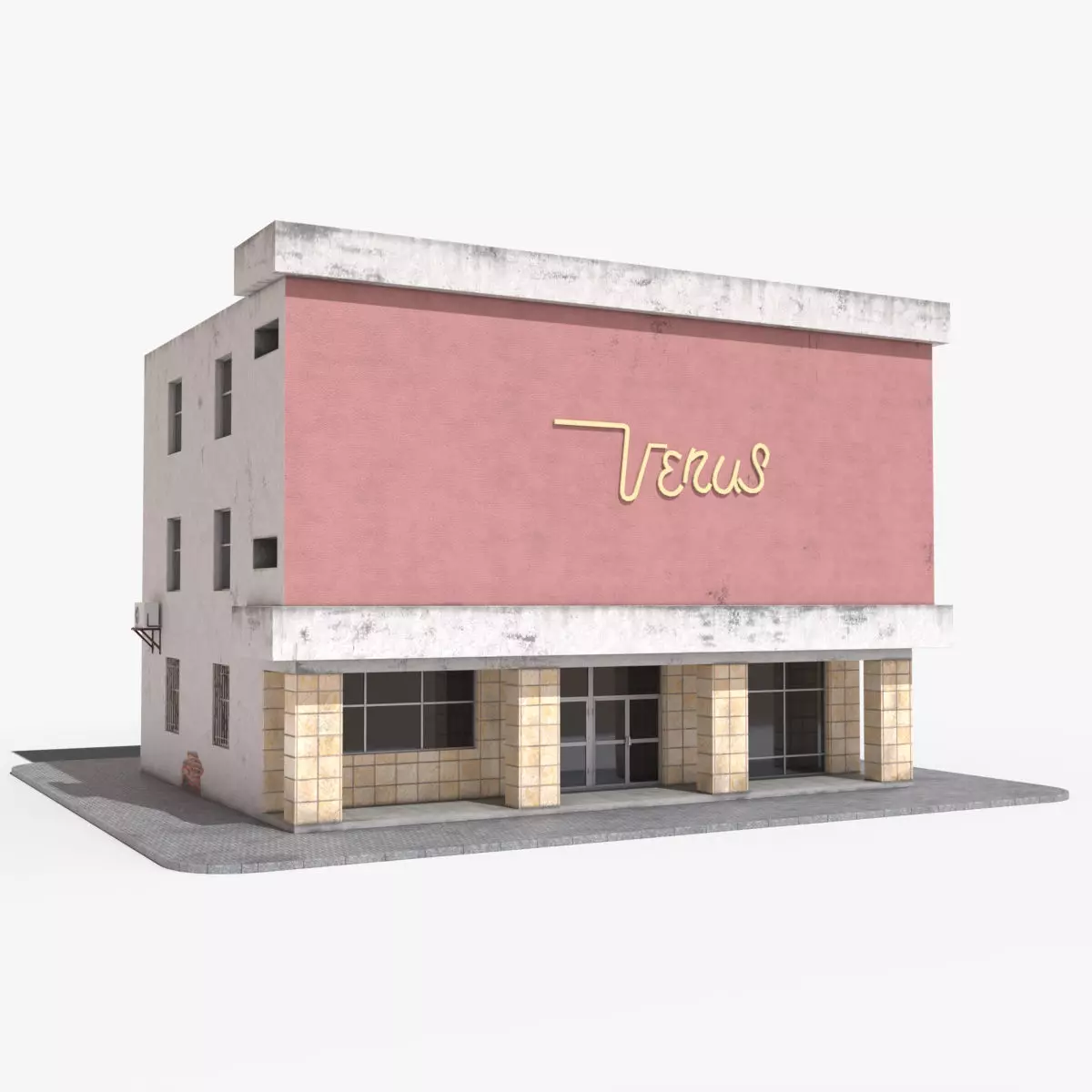 Building Venus Low-poly 3D model_0