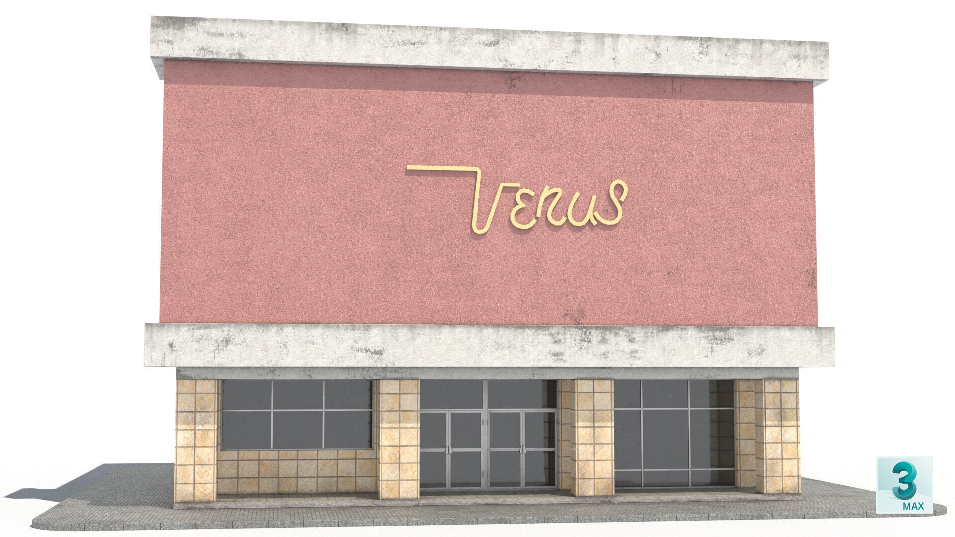 Building Venus Low-poly 3D model_3