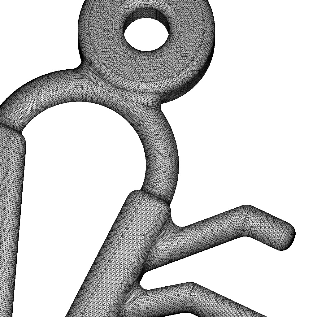 Stylish AI Pendant 3D print model_6