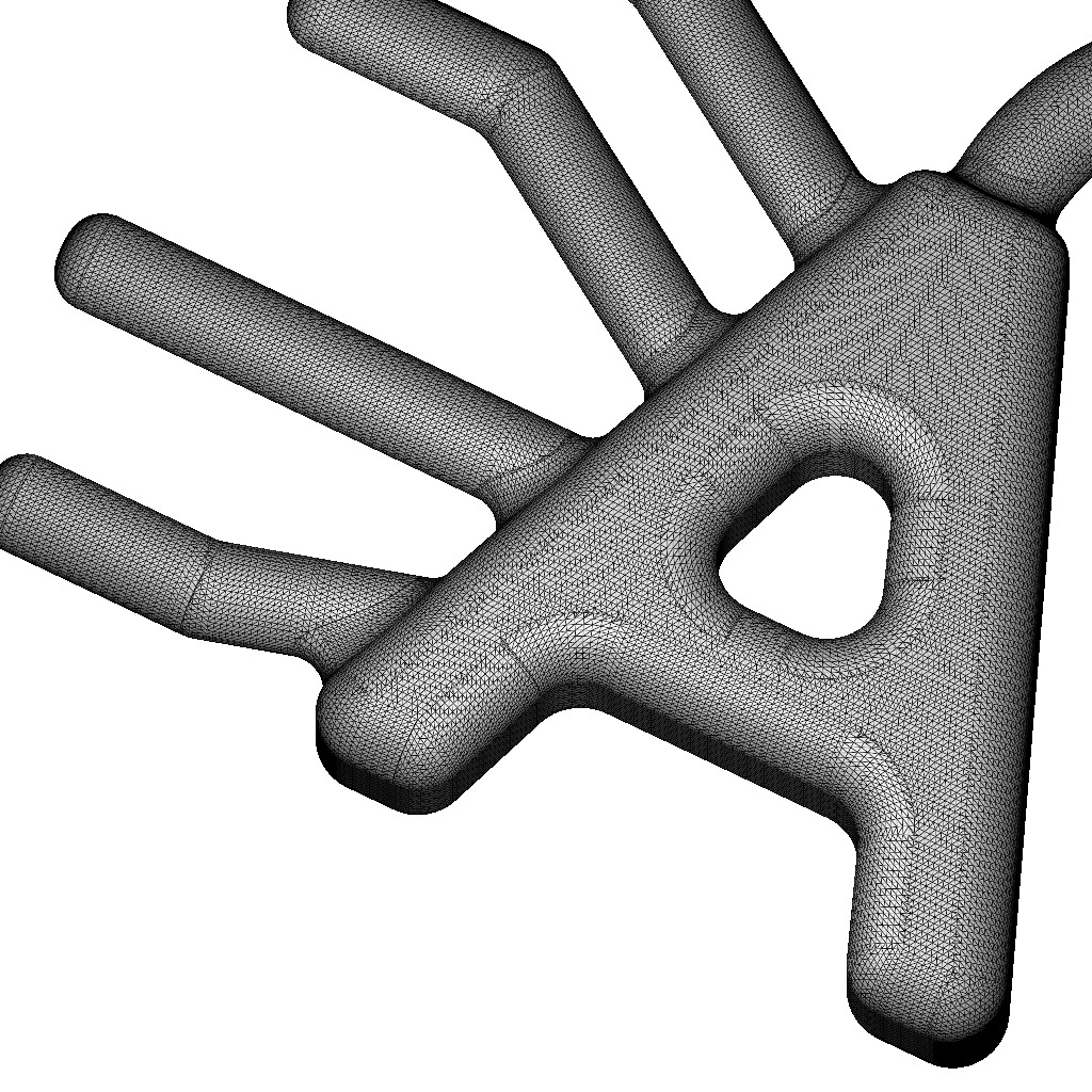 Stylish AI Pendant 3D print model_5