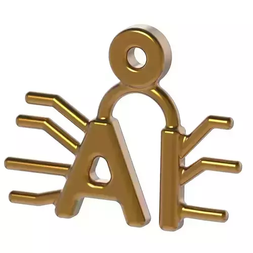 Stylish AI Pendant 3D print model
