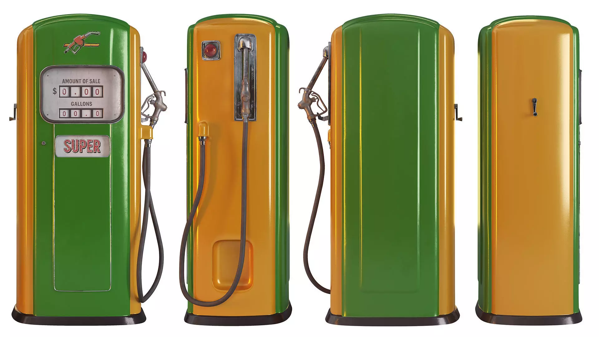 Vintage Gas Pump 3D model