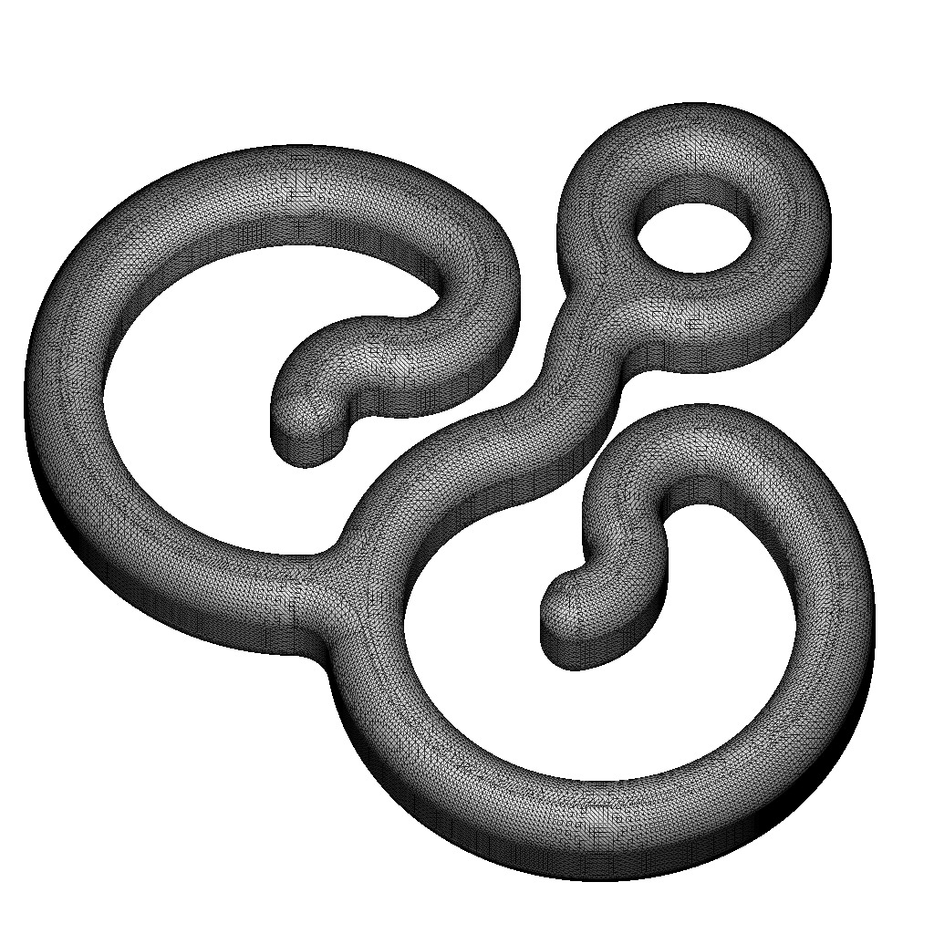 Stylish Pendant Letter W 3D print model_5