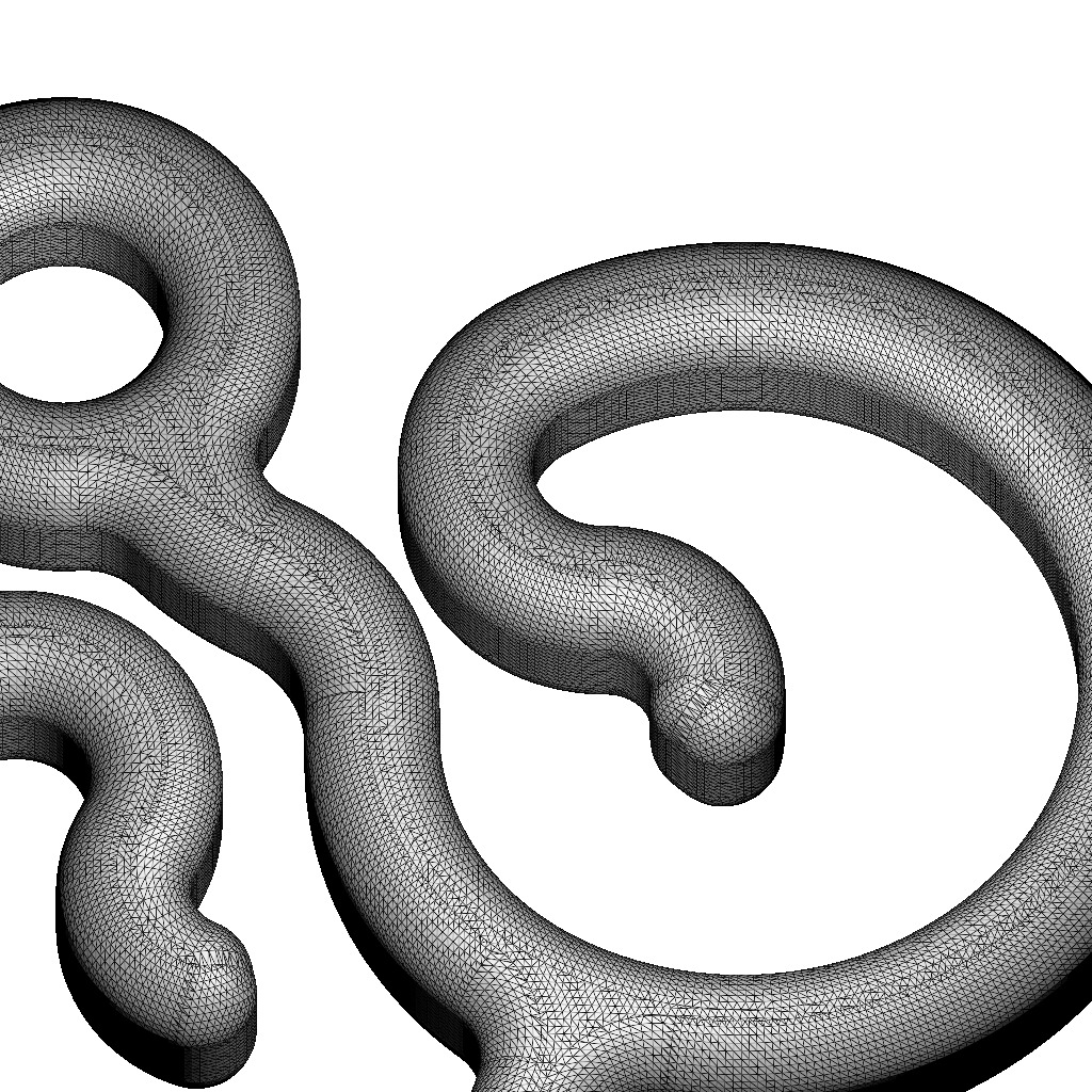 Stylish Pendant Letter W 3D print model_6