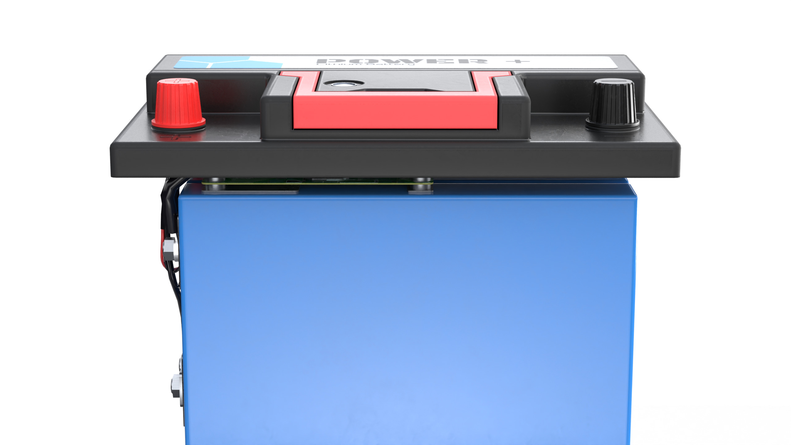 Lithium Car Battery Low-poly 3D model_12