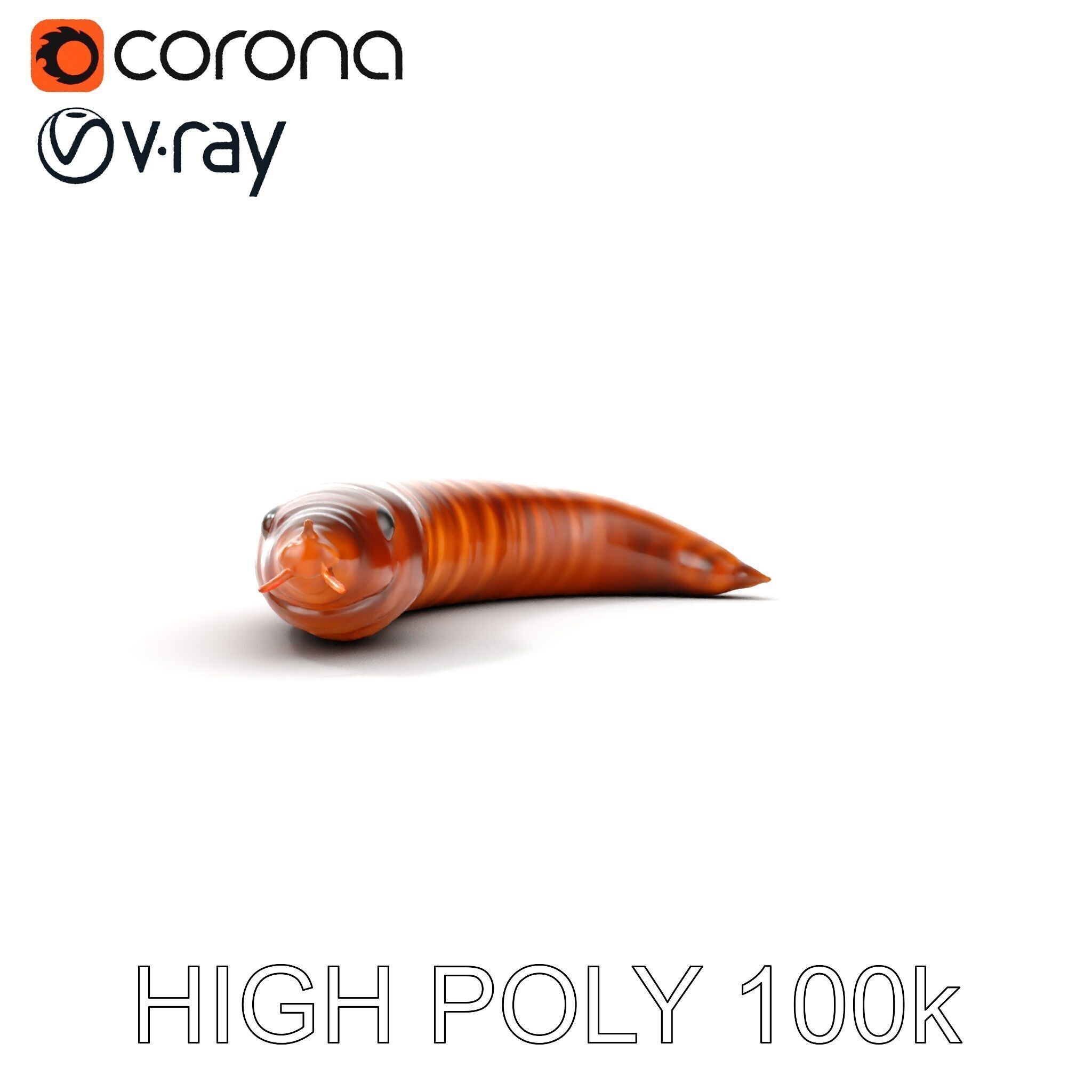 Realistic Millipede Model Pack for Rendering and Games Low-poly 3D model_25