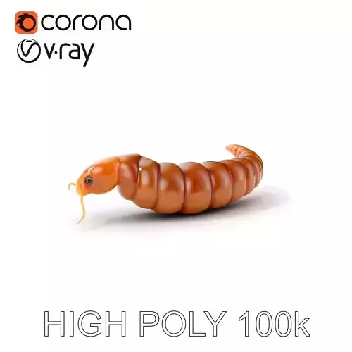 Realistic Caterpillar Model Pack with Detailed Textures