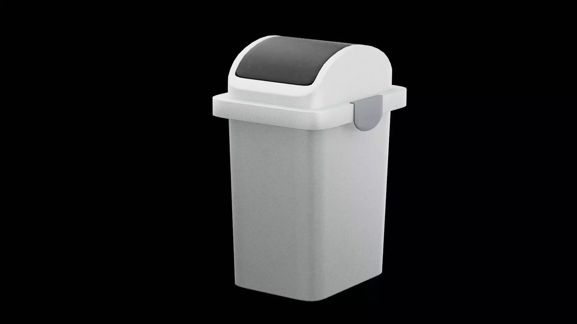 Trash Bin Low-poly 3D model_0