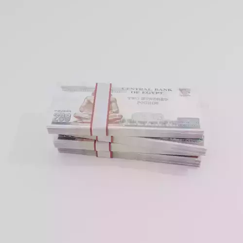 200 Egyptian Pound Currency Low-poly 3D model