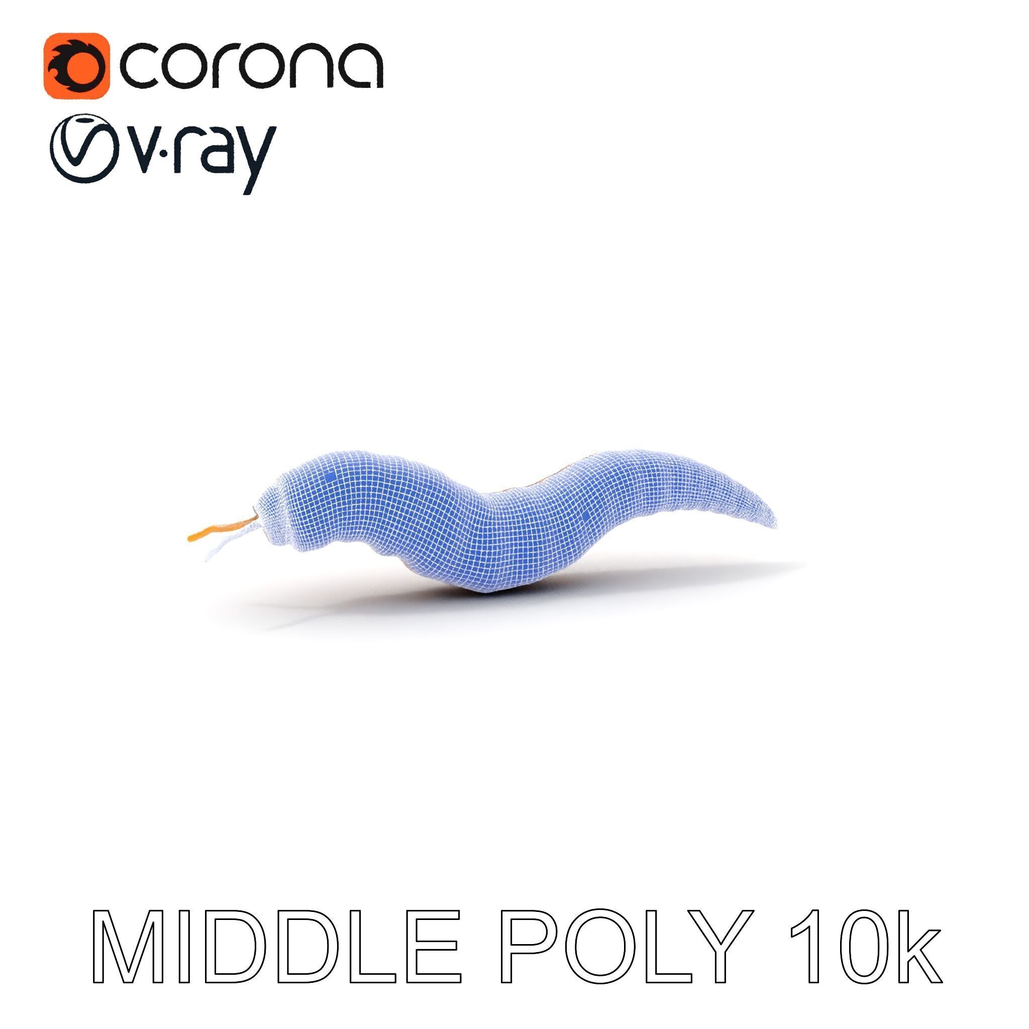 Realistic Worm Model Pack for Animation and Game Design Low-poly 3D model_6