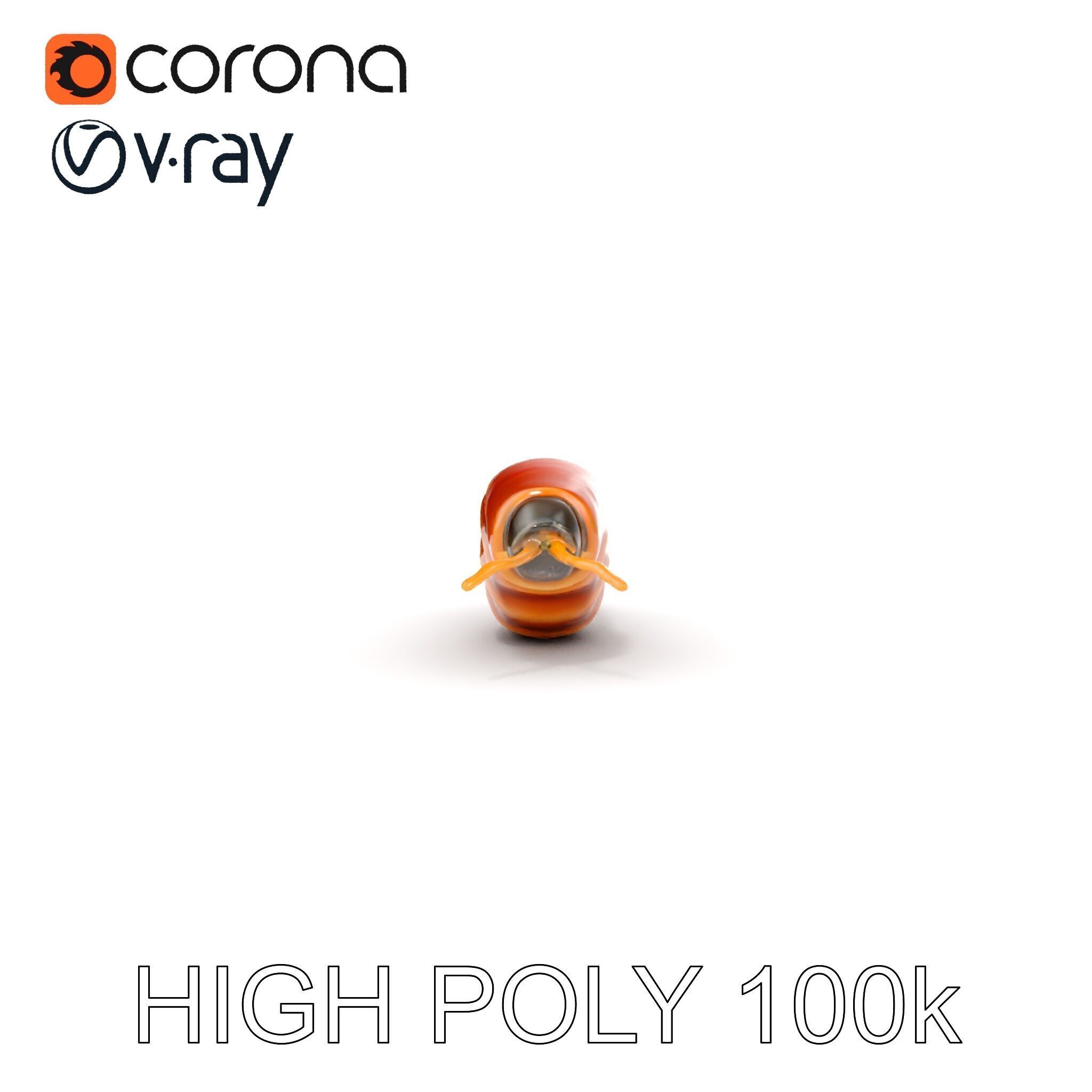 Realistic Worm Model Pack for Animation and Game Design Low-poly 3D model_29