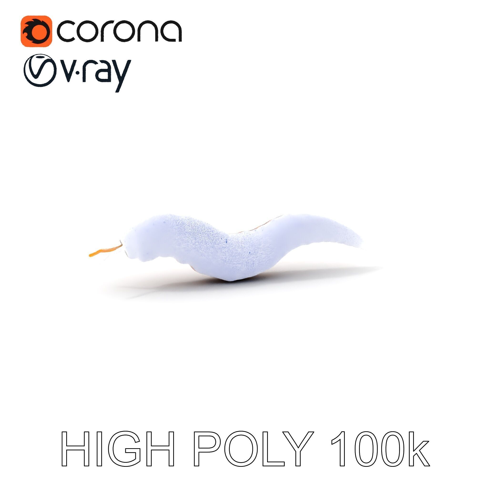 Realistic Worm Model Pack for Animation and Game Design Low-poly 3D model_4