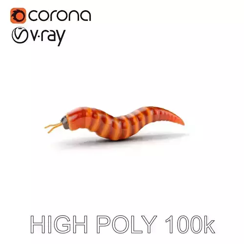 Realistic Worm Model Pack for Animation and Game Design