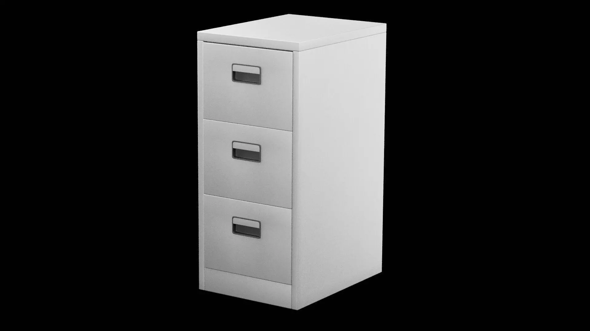 Desk Drawers Low-poly 3D model_0