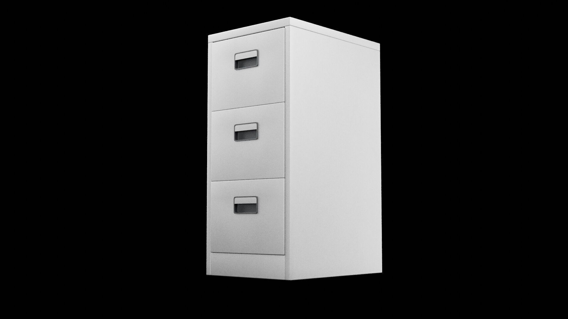 Desk Drawers Low-poly 3D model_7