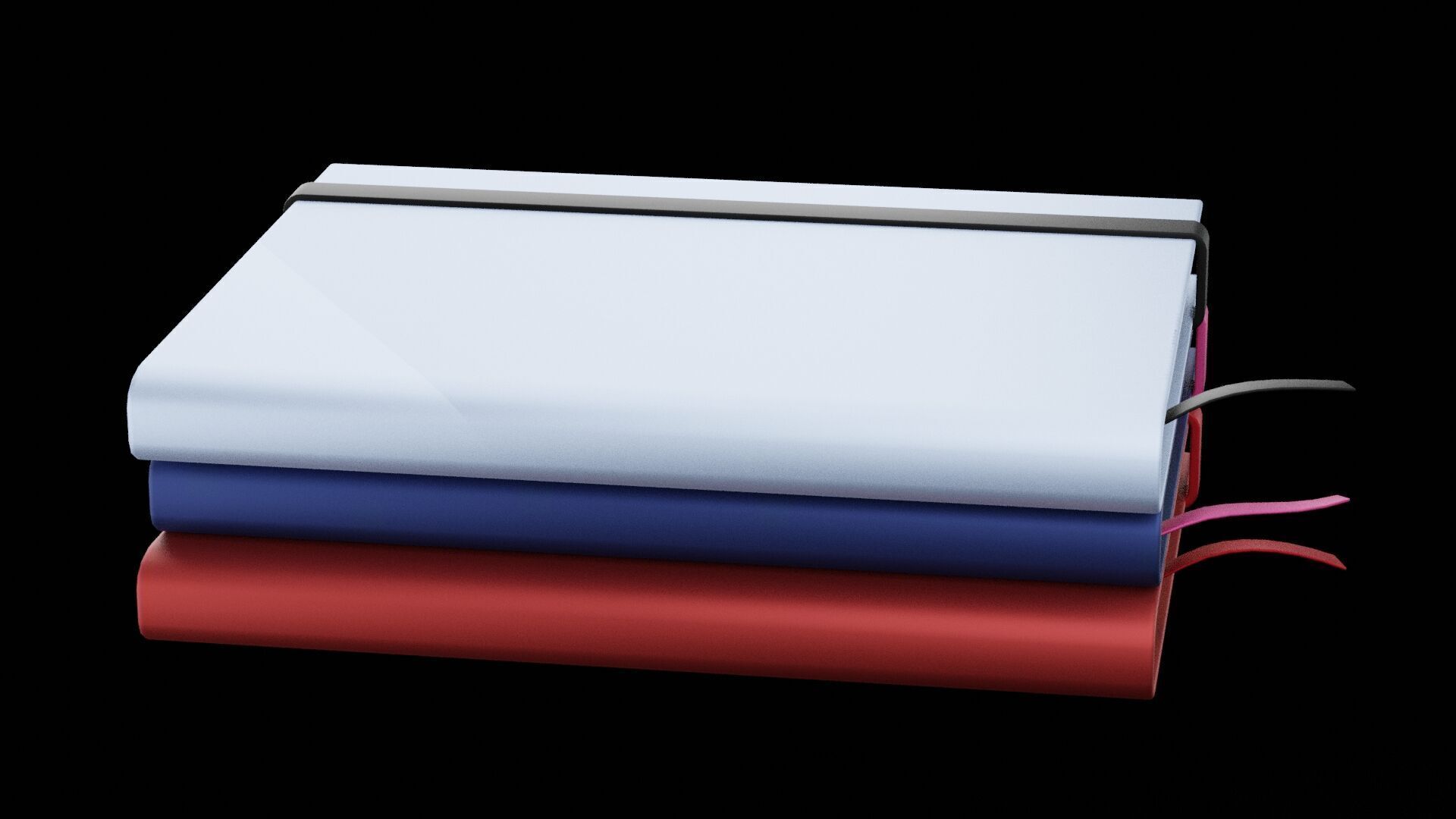 Note Books Low-poly 3D model_3