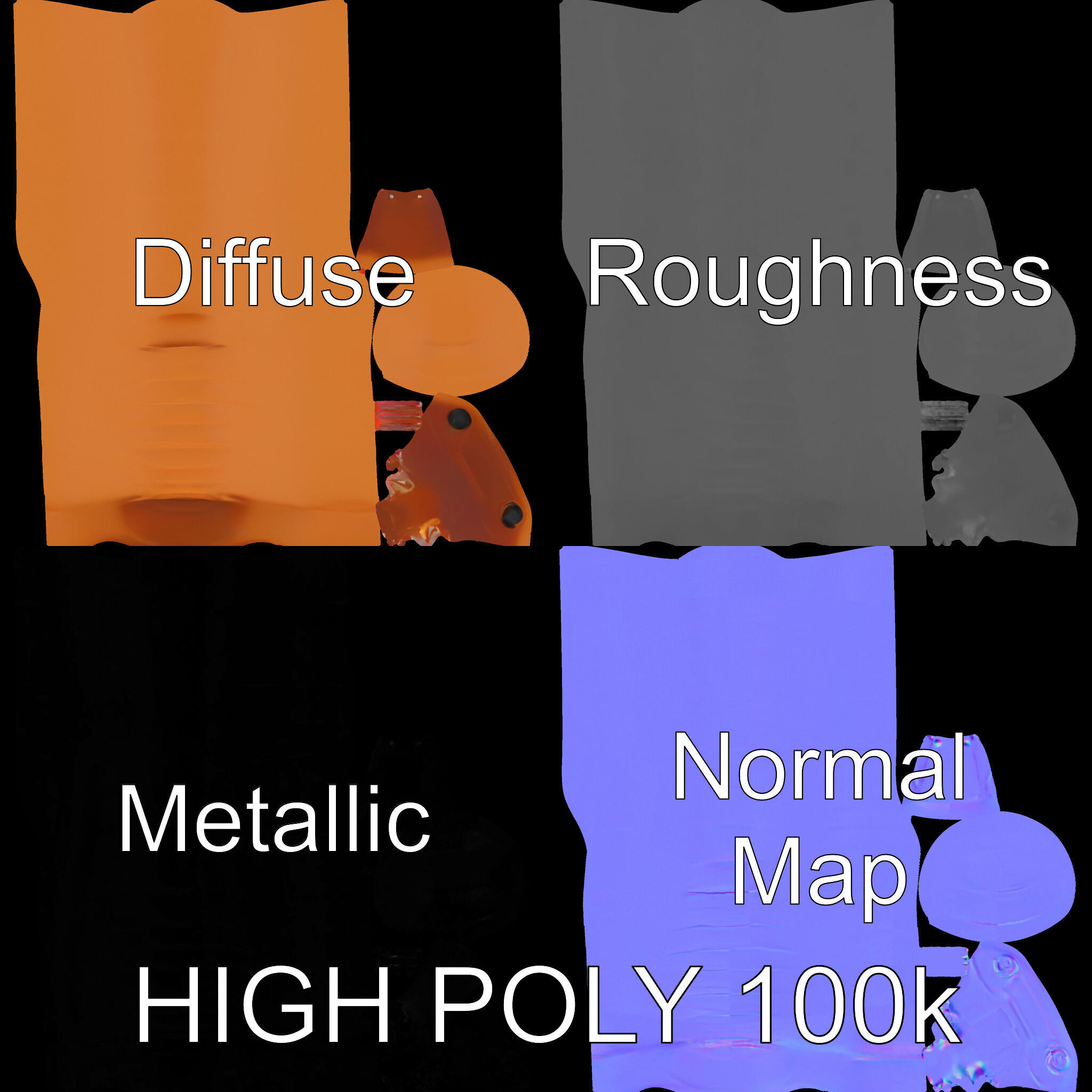 Detailed Insect Model Pack for D Design Low-poly 3D model_3