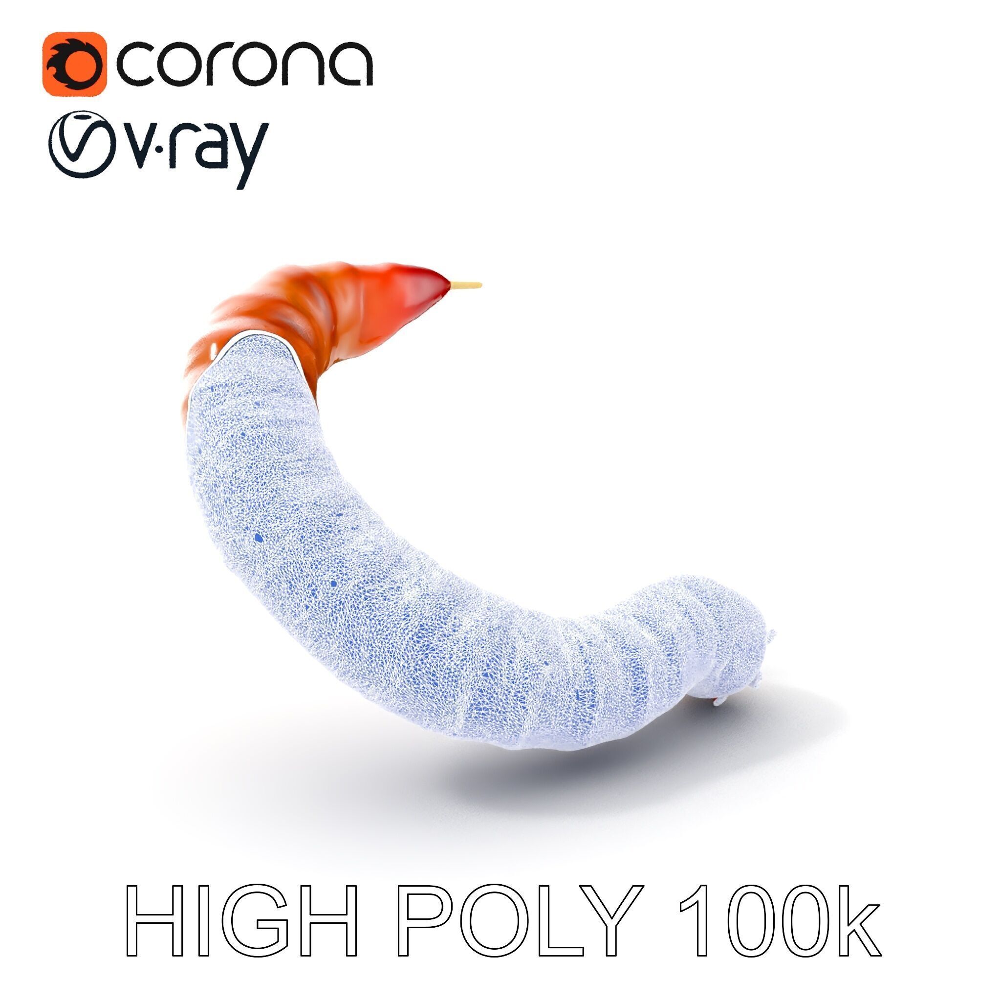 Realistic Centipede Model Pack for D Applications Low-poly 3D model_4