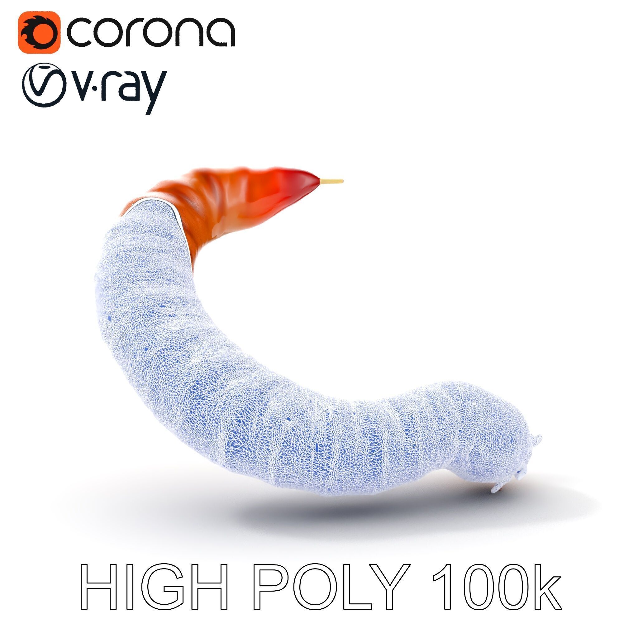 Realistic Centipede Model Pack for D Applications Low-poly 3D model_13