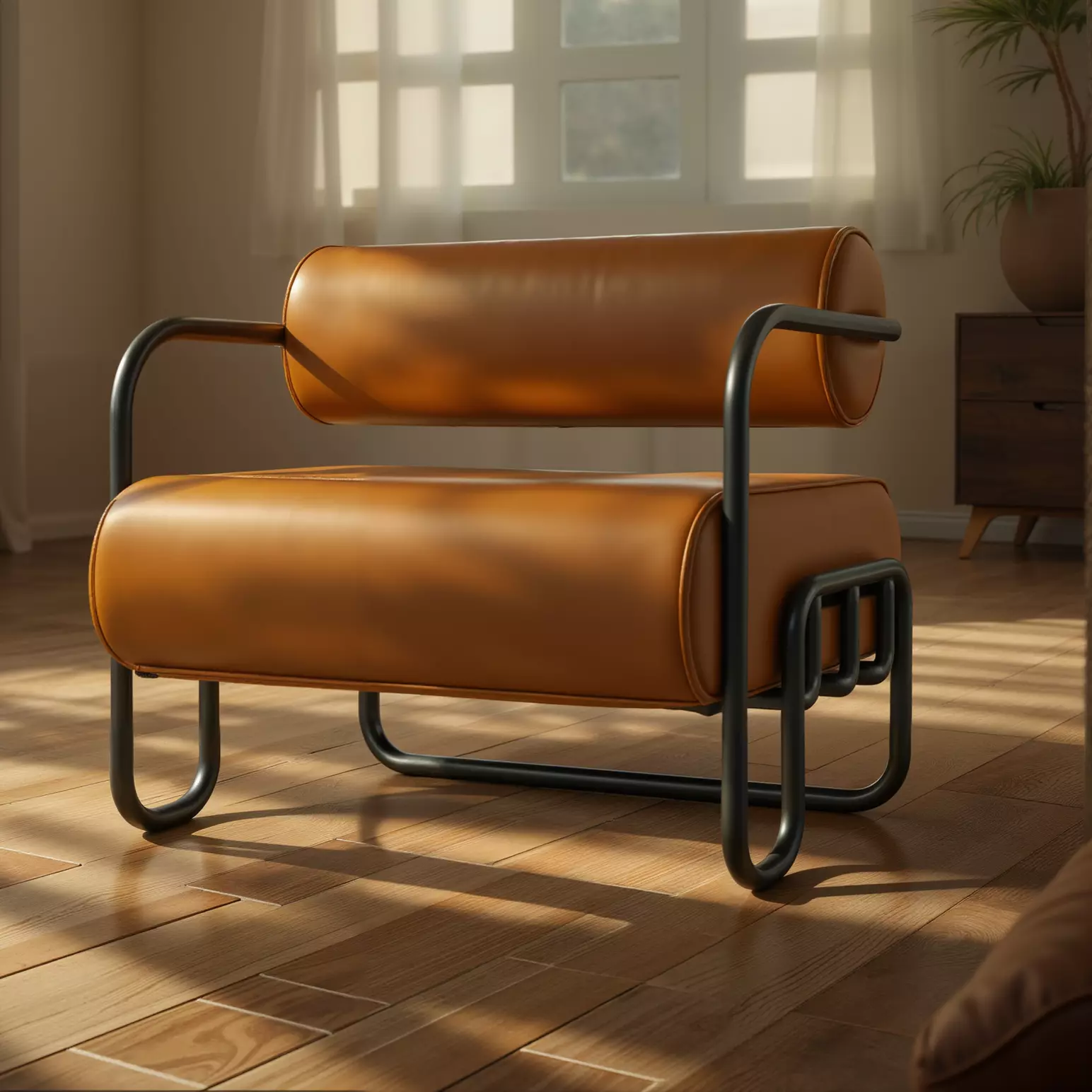 steel Arm Chair 3D model