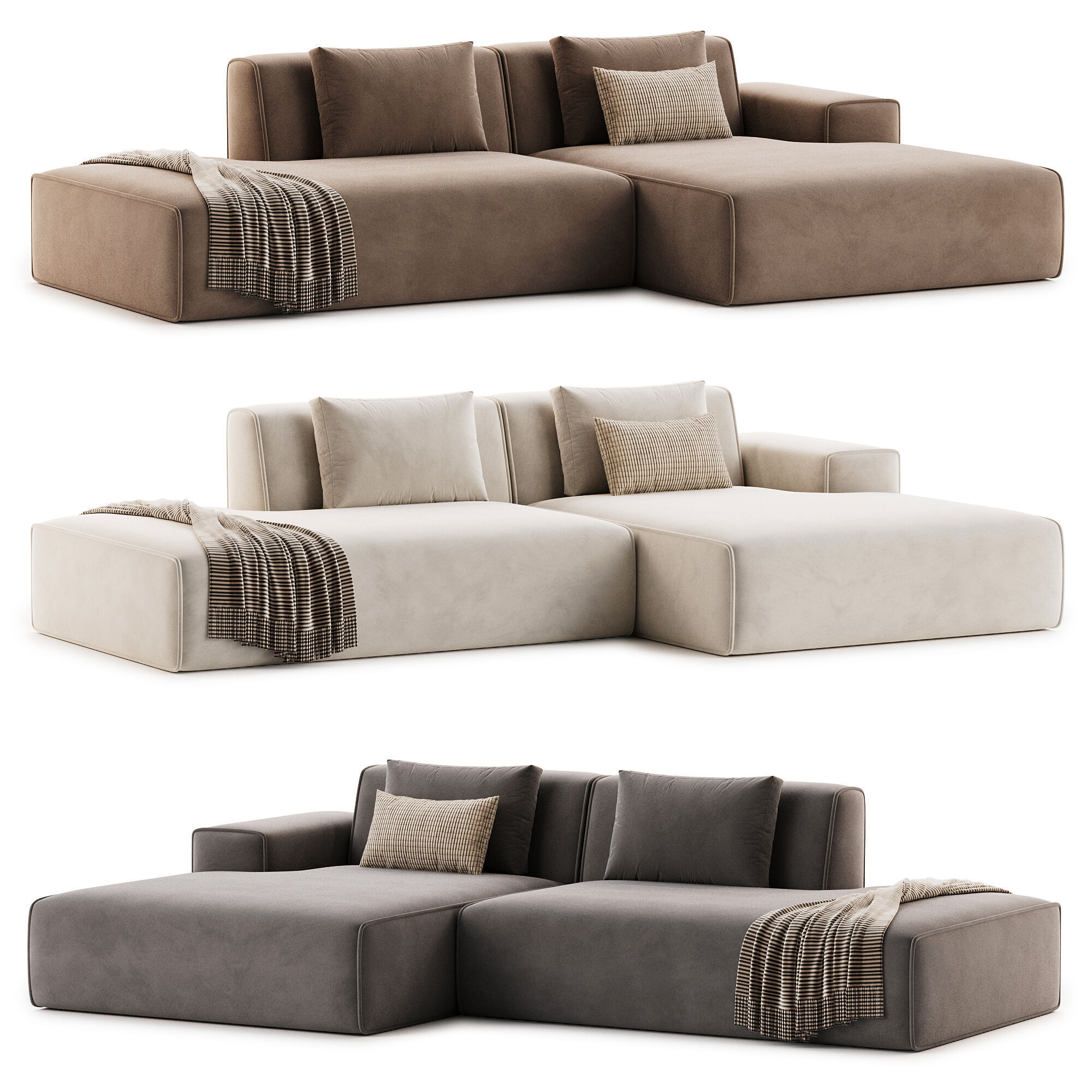Luzaro Reni Modular Sofa 3D model_2