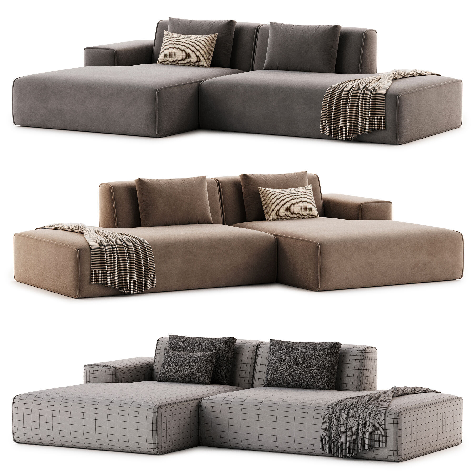 Luzaro Reni Modular Sofa 3D model_4