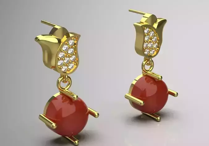 flower jewelry earring je0026