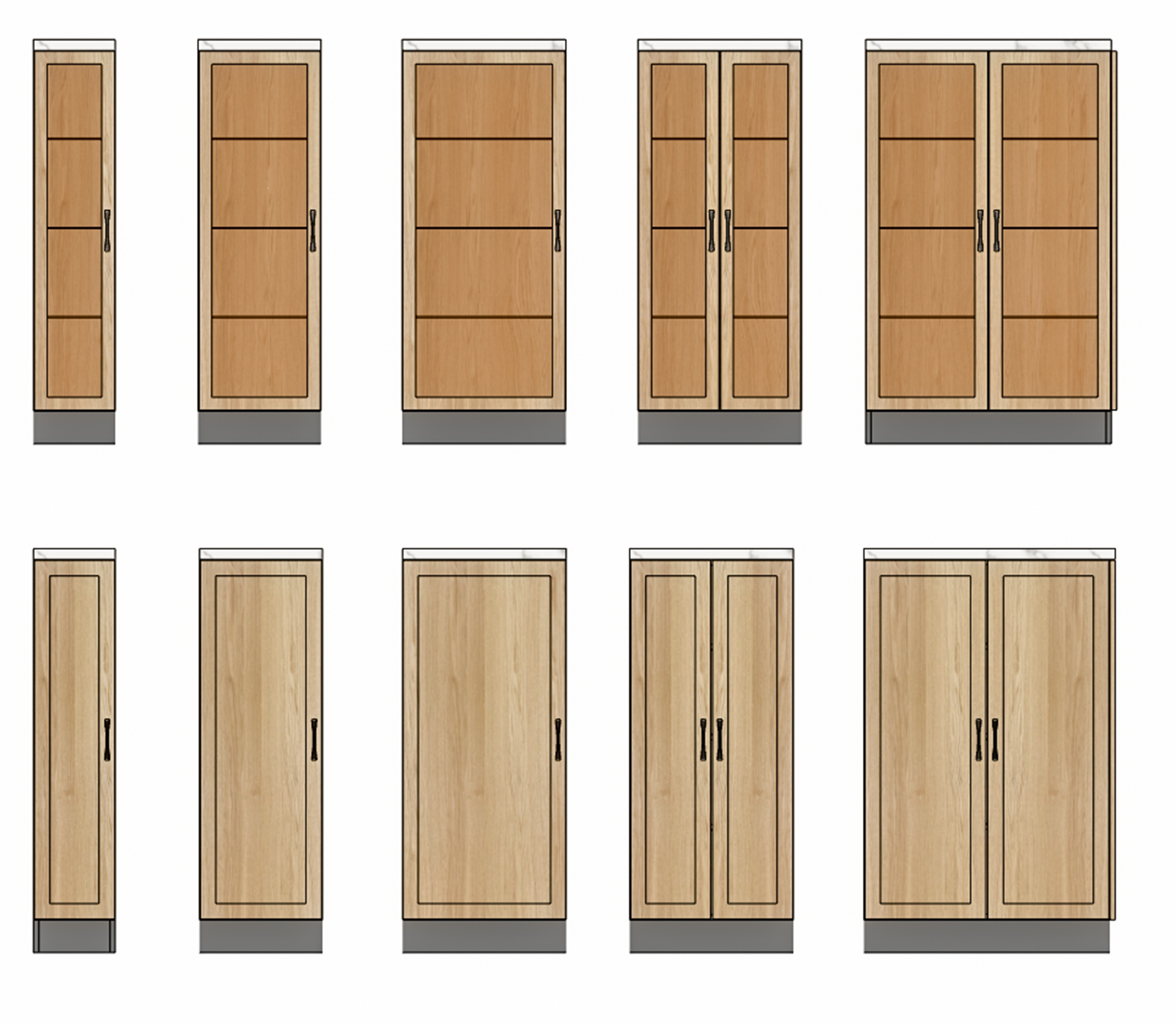 Complete 3D Kitchen Cabinet Pack 3D model_1